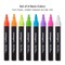 KINGART® Liquid Chalk Markers, Neon Colors, Round & Chisel Tip, Set of 8
